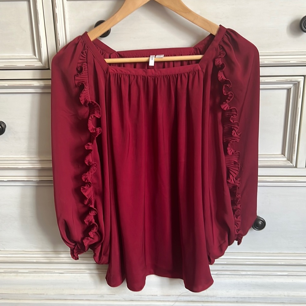 Deep red blouse size S
